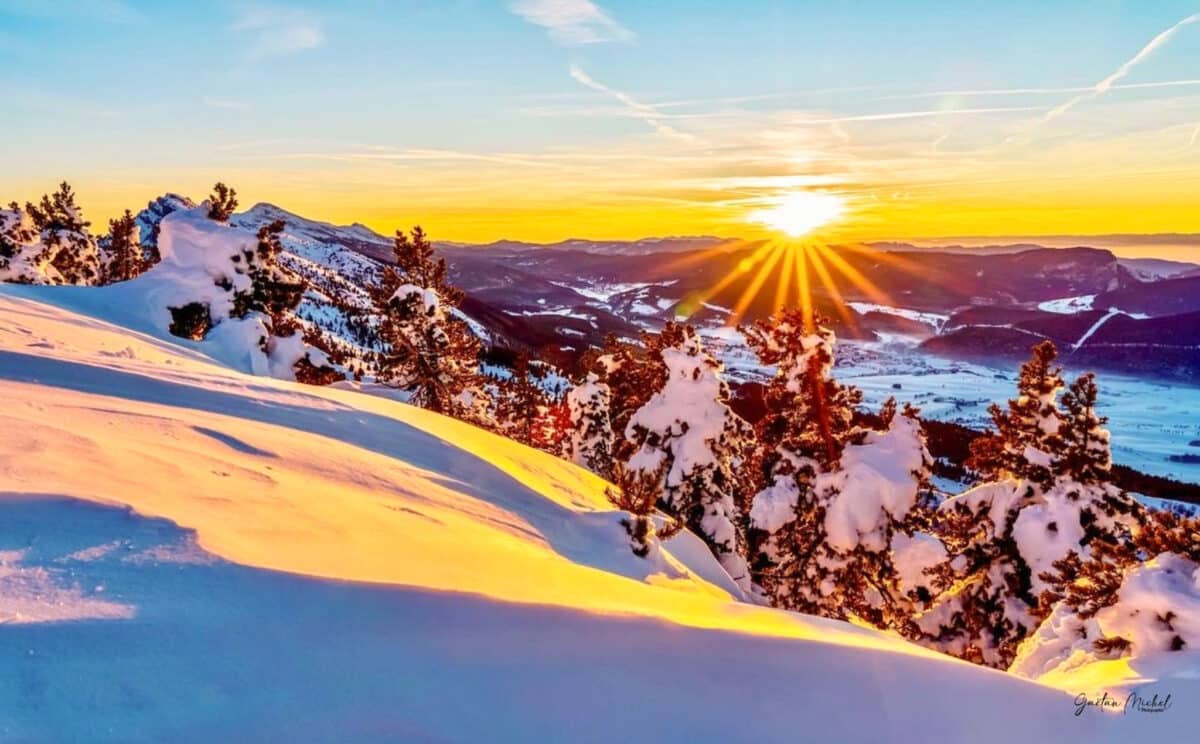 Coucher de soleil Lans-en- Vercors | gaetanmichel.com | Coucher de soleil Massif du Vercors |