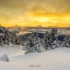 Coucher de soleil à Chamrousse, Alpes, lumières dorées et paysages montagneux - Vente de photos par Gaëtan Michel