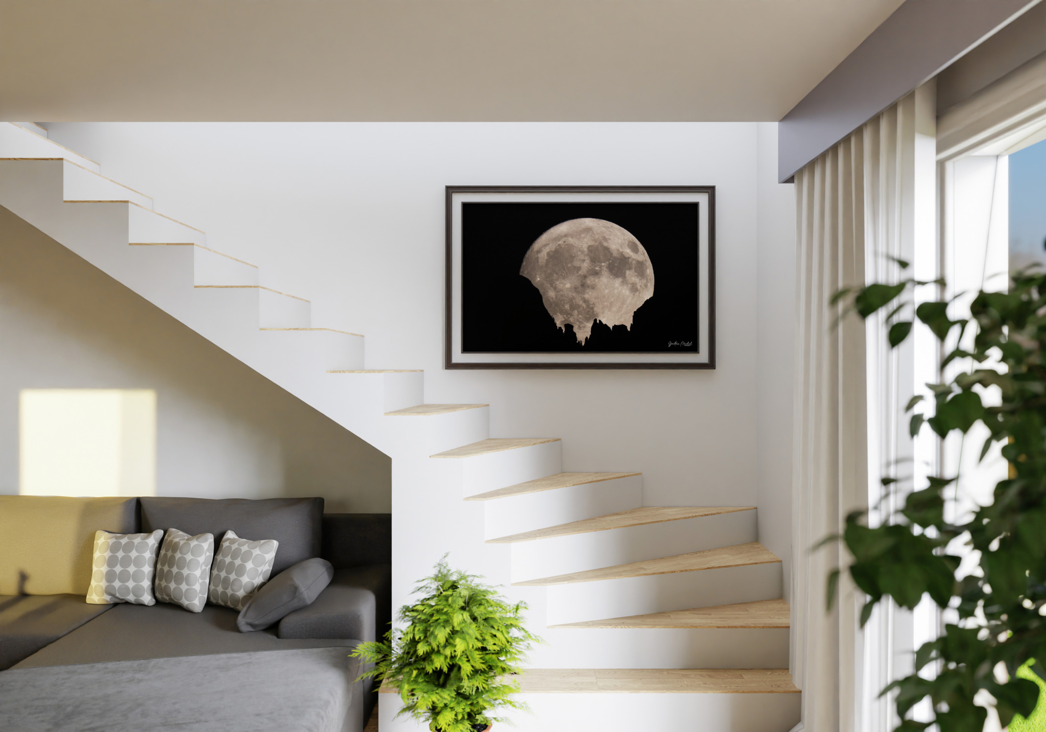 Quand la pleine lune se hisse au-dessus des crêtes acérées de Belledonne, le spectacle devient magique. La silhouette sombre des montagnes se détache devant l’astre lumineux, créant une scène à la fois puissante et poétique. Entre contraste saisissant et douceur céleste, ce lever de lune capture l’harmonie fragile entre la terre et le ciel.