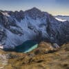 Lac Blanc en Belledonne, eaux turquoise et sommets alpins - Photo de paysage par Gaëtan Michel