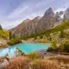 Lac de la Douche dans les Écrins, eaux turquoise et paysages alpins - Vente de photos encadrées par Gaëtan Michel